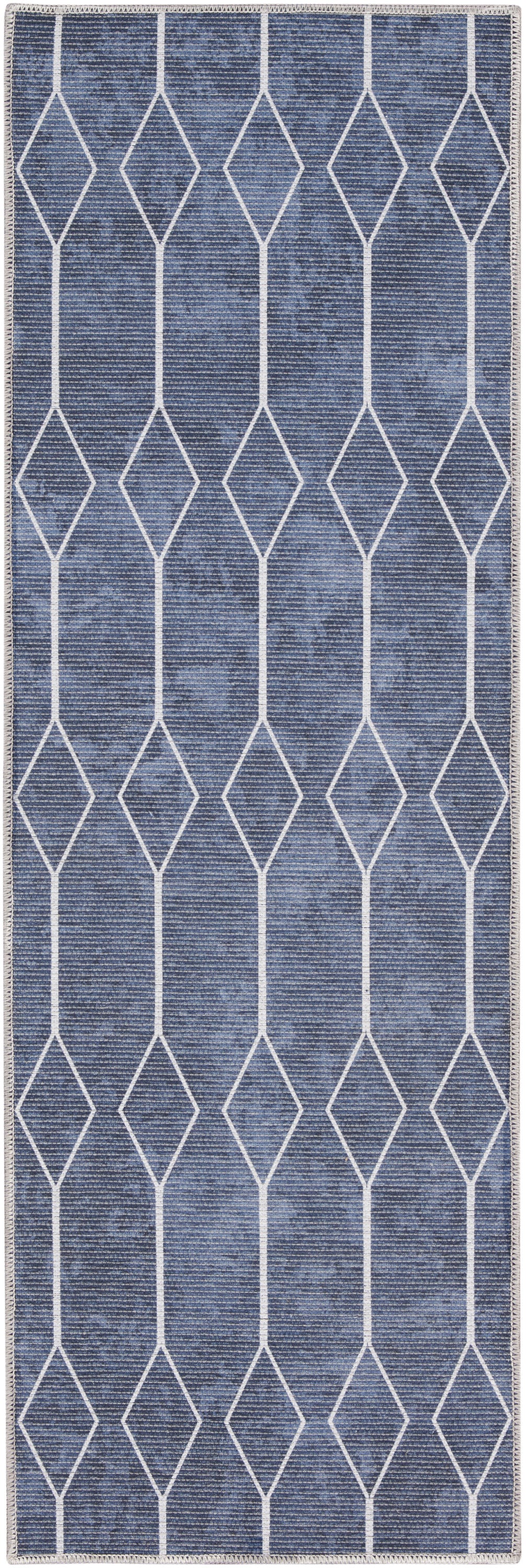 New Concept Washables SR107 Navy Rug - Runner