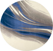Twilight TWI28 Ivory Grey Blue Rug - Round