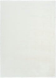 Soft Plush Rabbit Fur SFF01 White Rug - Rectangle