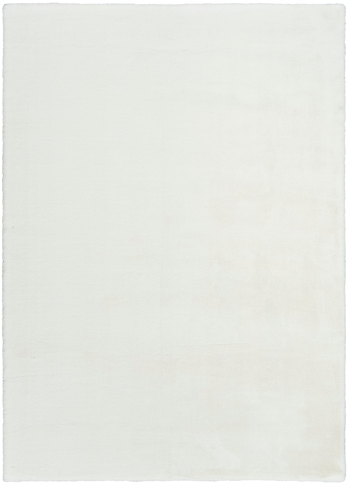 Soft Plush Rabbit Fur SFF01 White Rug - Rectangle