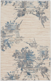 CK005 Enchanting ECH01 Ivory Grey Blue Rug - Rectangle