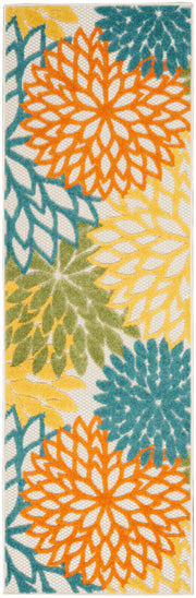 Aloha ALH05 Turquoise Multicolor Rug - Runner