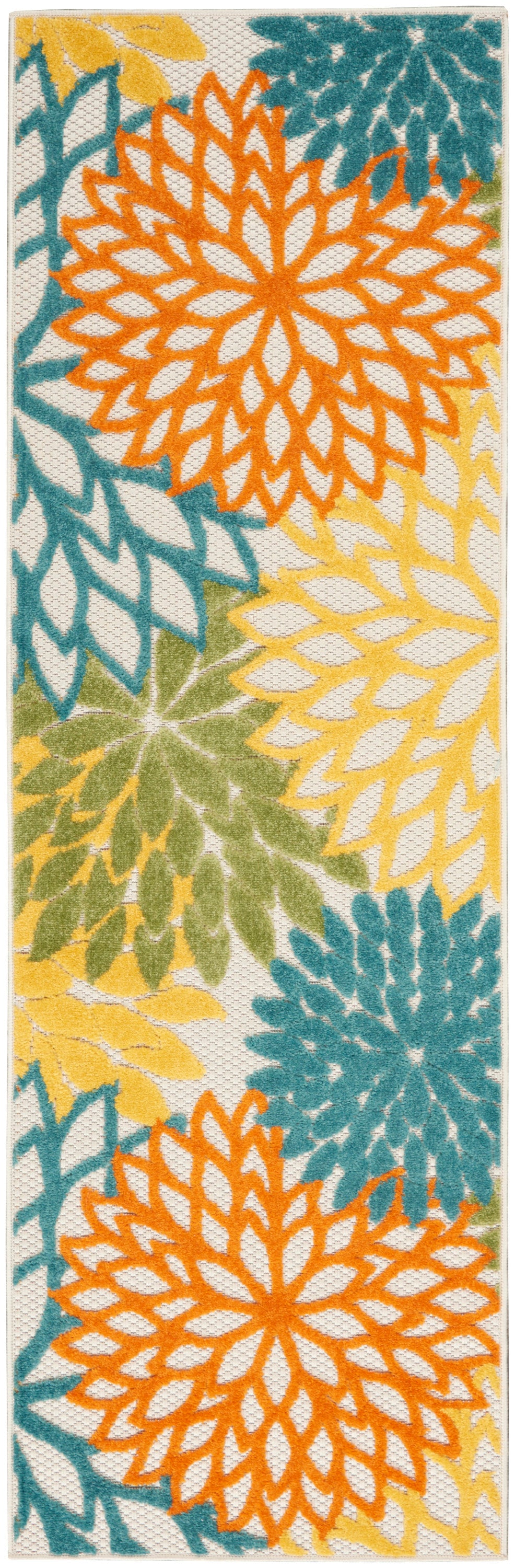 Aloha ALH05 Turquoise Multicolor Rug - Runner