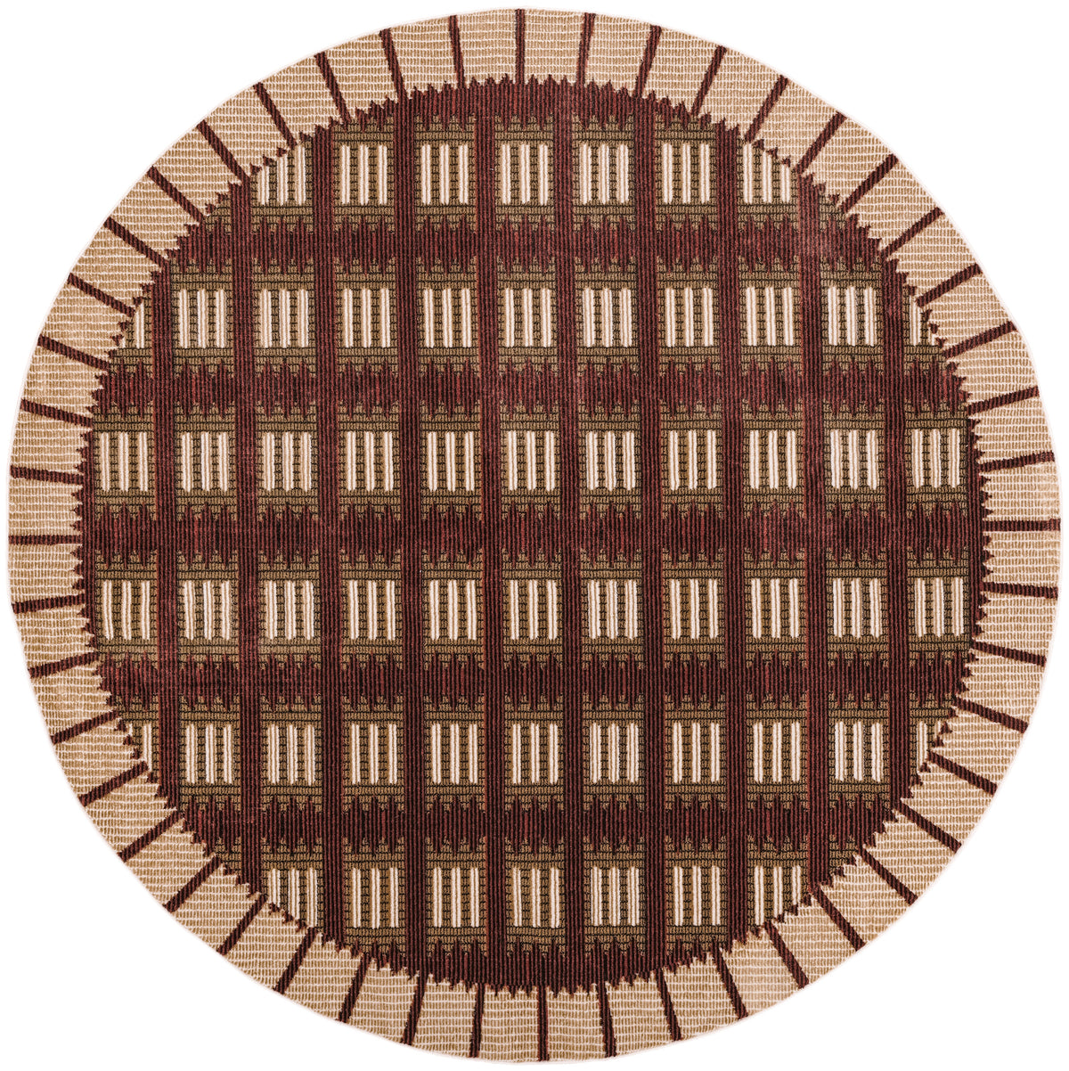 Nordic NRC16 Rust Rug - Round