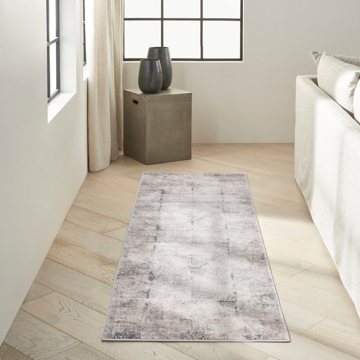 CK022 Infinity IFN03 Ivory Grey Rug - room scene