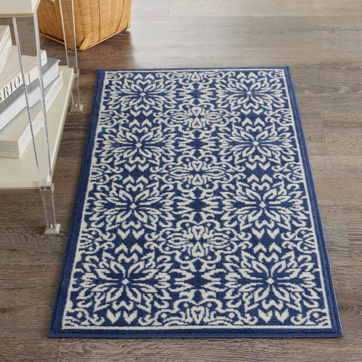 Jubilant JUB06 Navy Ivory Rug - room scene