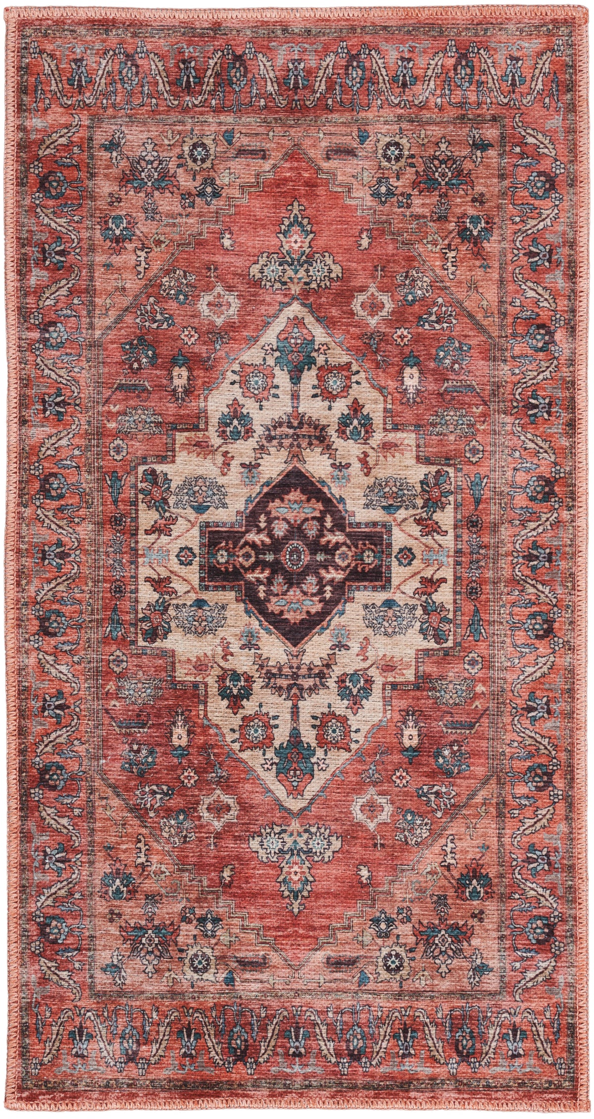 Grand Washables GRW03 Rust Multicolor Rug - Rectangle