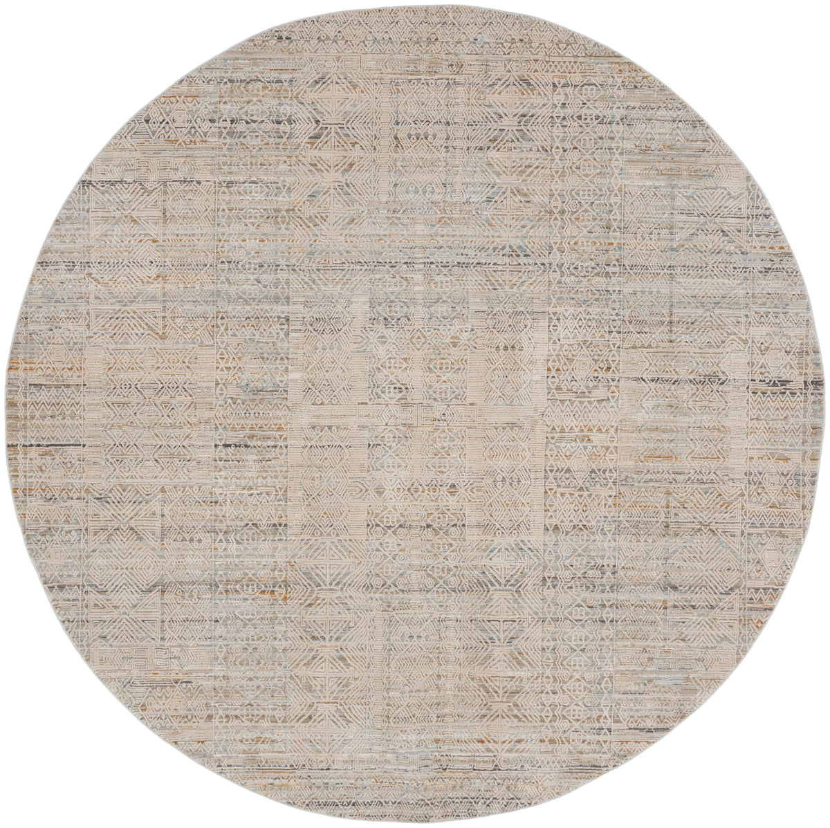 Lynx LNX06 Ivory Multicolor Rug - Round