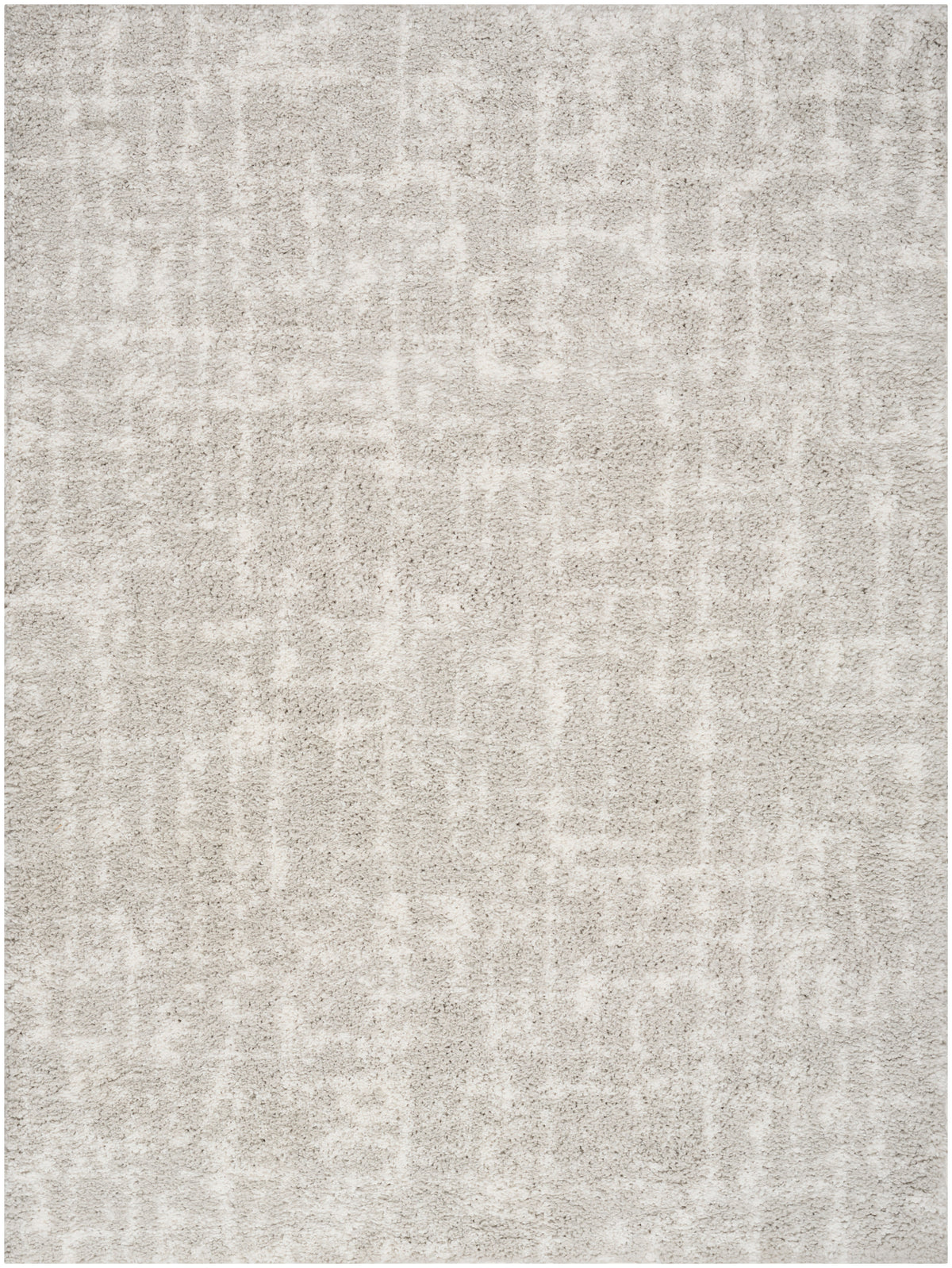Modern Shag MMD06 Grey Ivory Rug - Rectangle