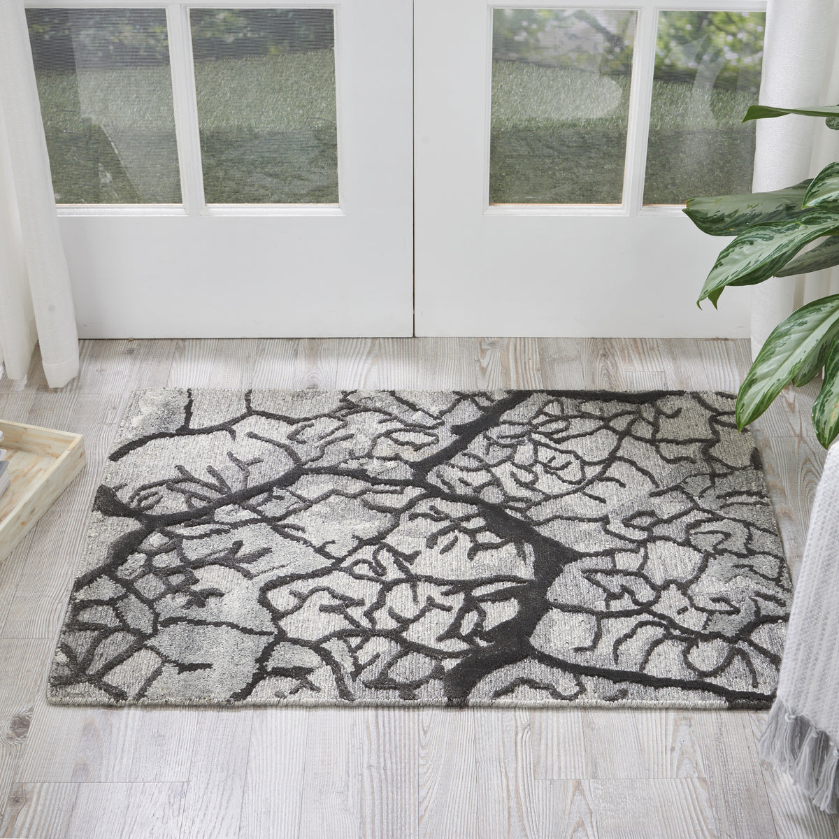 Divine DIV01 Charcoal Rug - room scene
