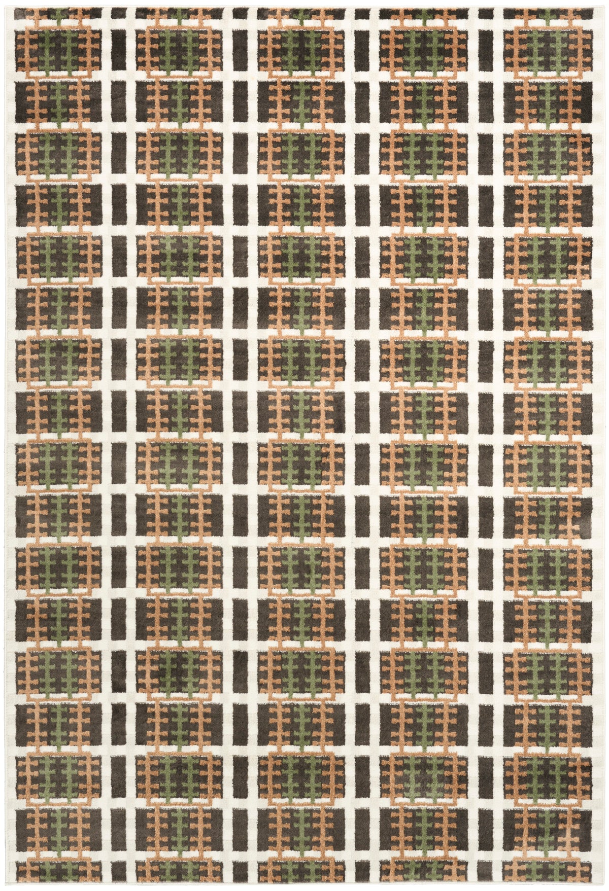Nordic NRC08 Charcoal Multicolor Rug - Rectangle