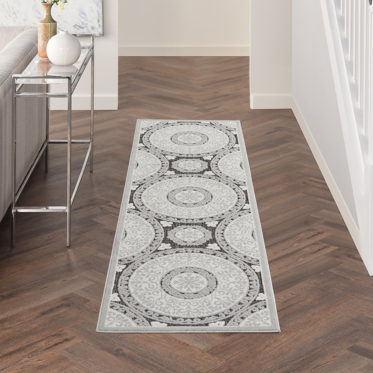 Key Largo KLG03 Grey Rug - room scene