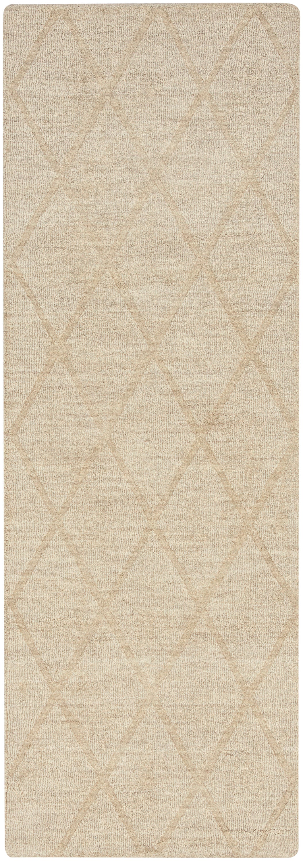 Wool Haven WOH01 Beige Rug - Runner