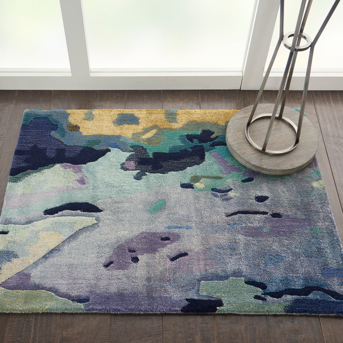 Prismatic PRS09 Silver Blue Rug - room scene