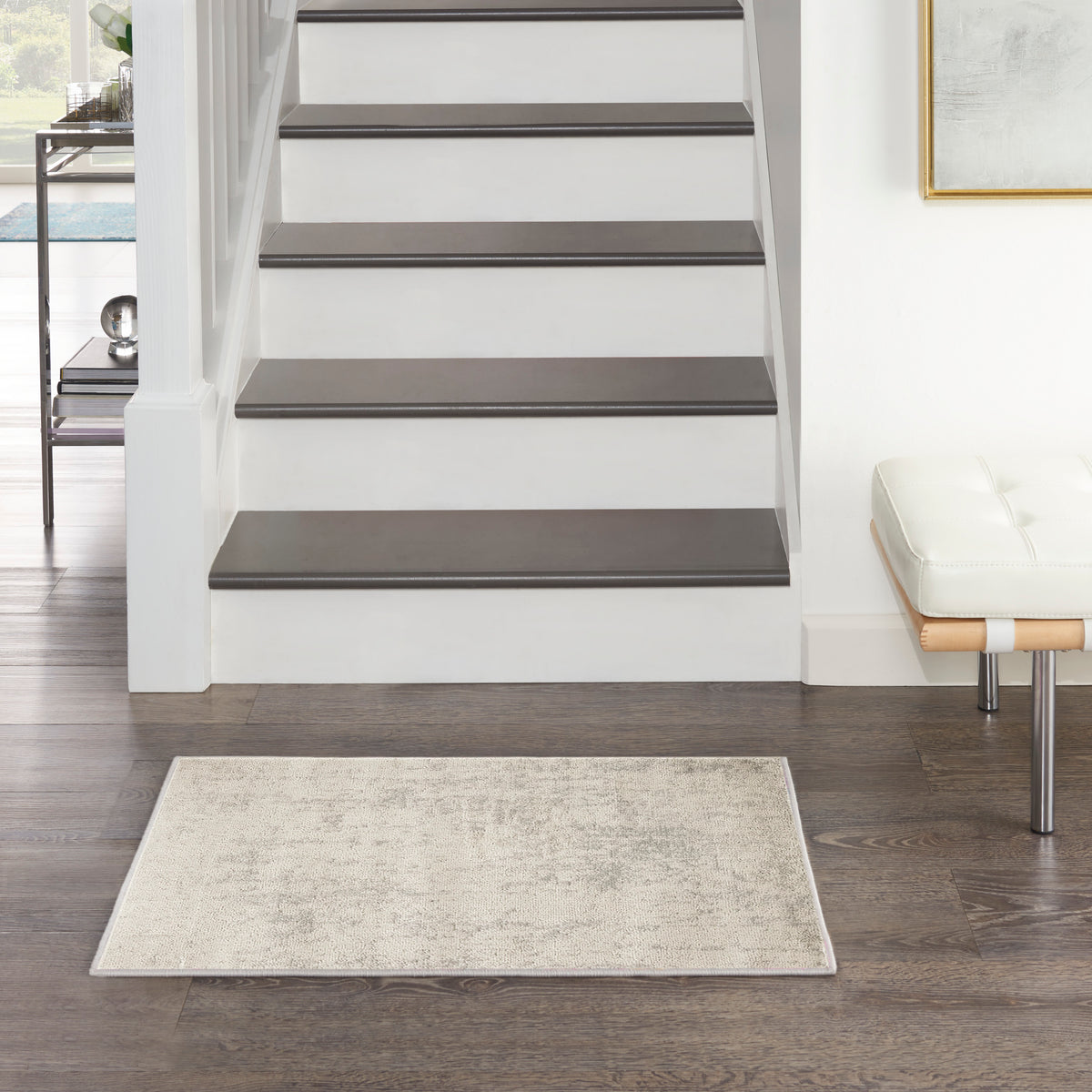 Quarry QUA01 Cream Grey Rug - room scene