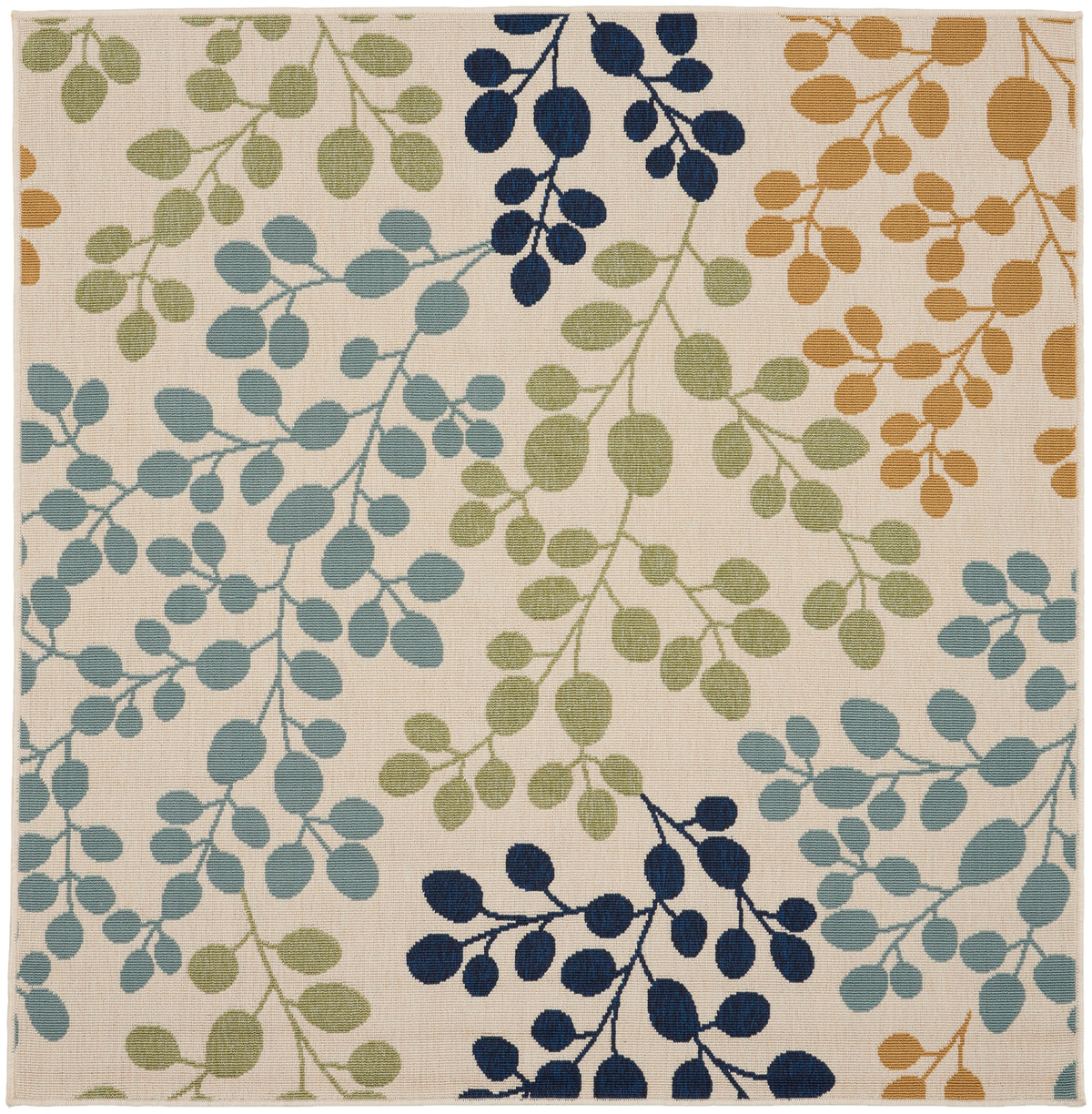 Caribbean CRB01 Ivory Rug - Square