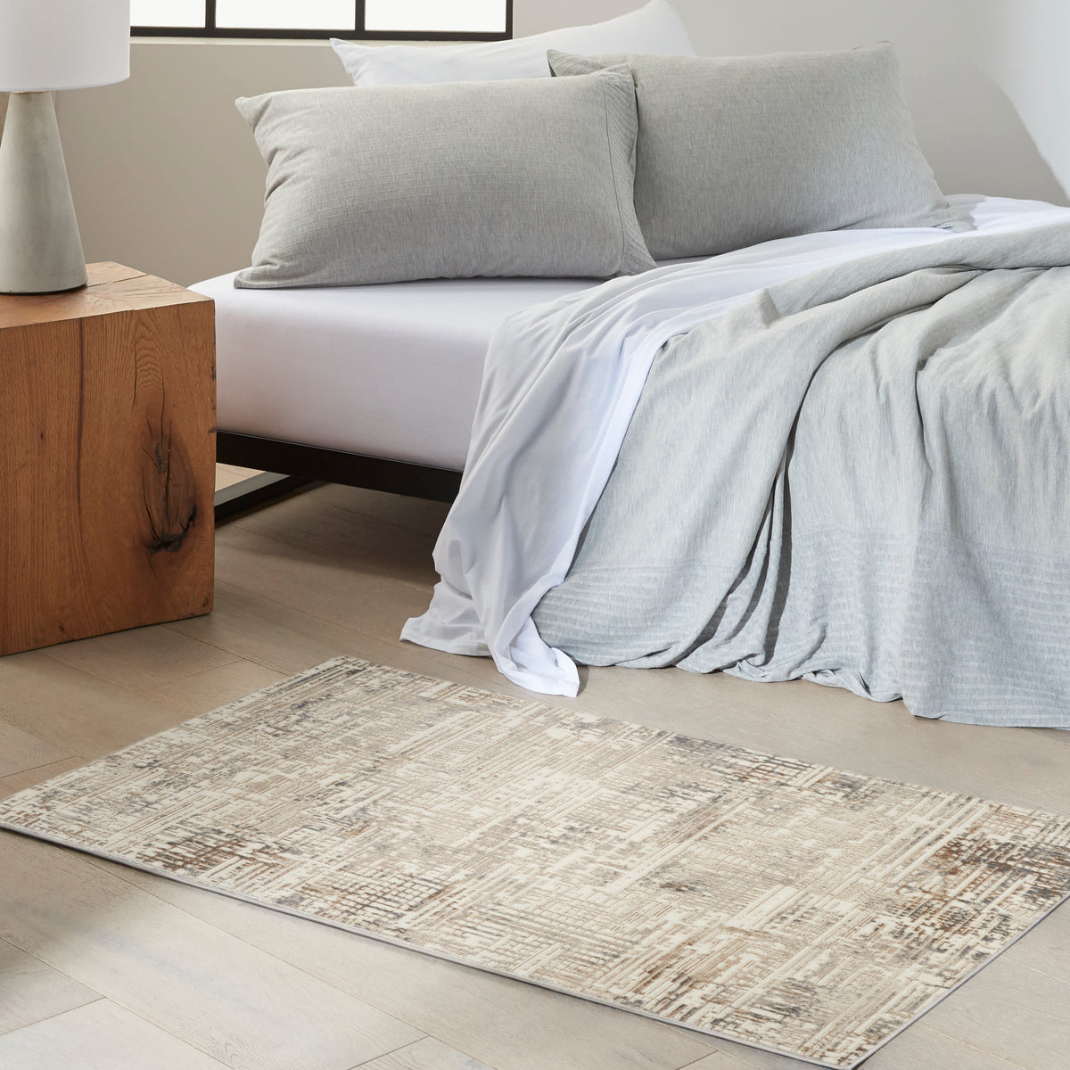 CK005 Enchanting ECH05 Cream Grey Rug - room scene