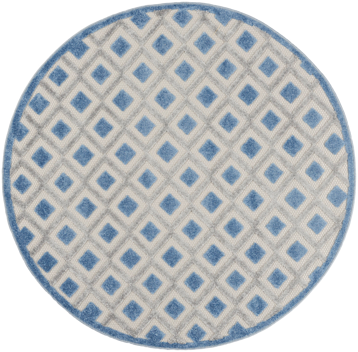 Aloha ALH26 Blue Grey Rug - Round