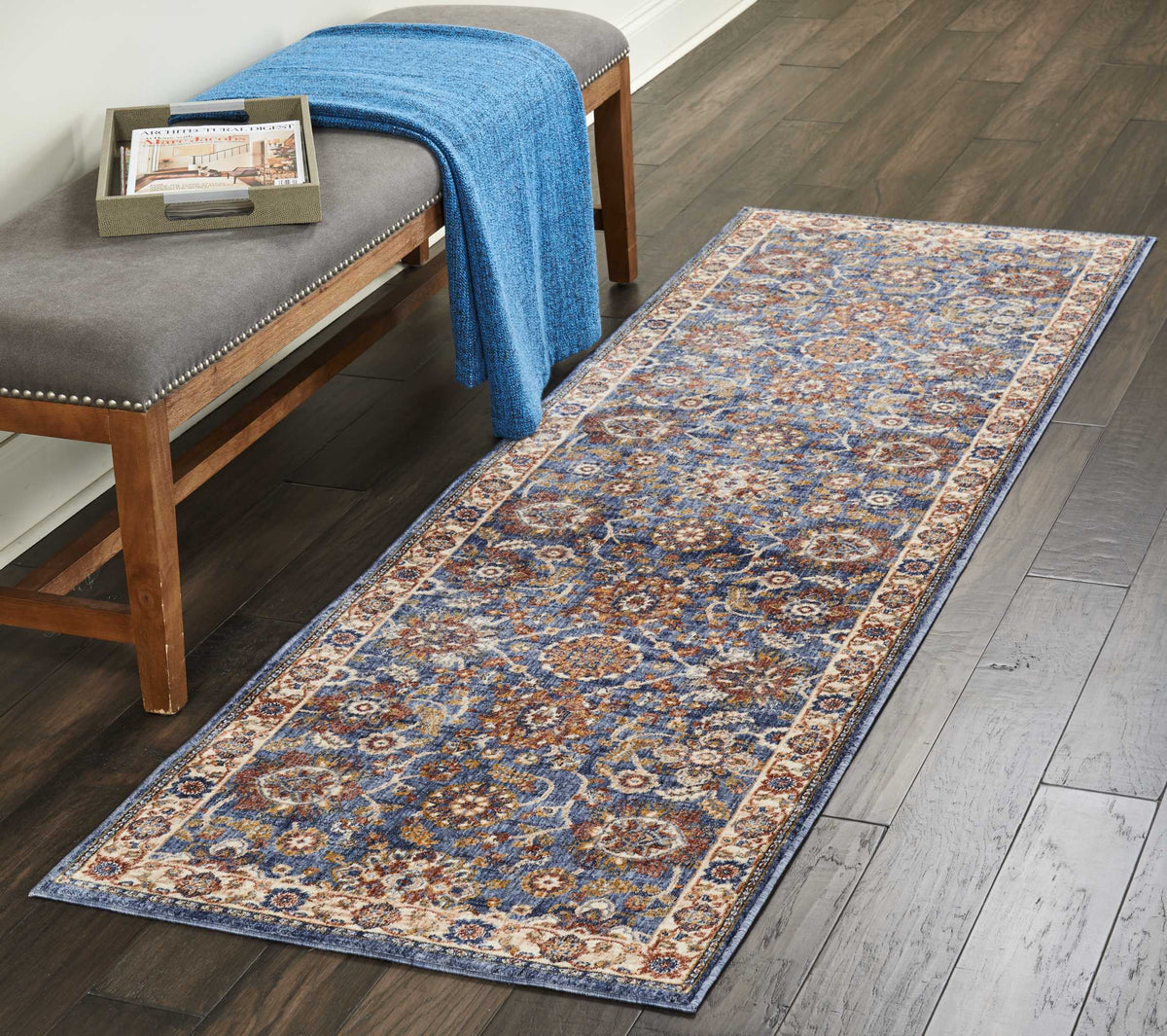 Lagos LAG04 Blue Rug - room scene