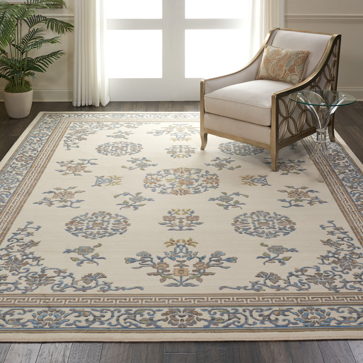Butera Collection BB204 Ivory Rug - room scene