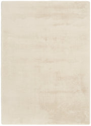 Soft Plush Rabbit Fur SFF01 Beige Rug - Rectangle
