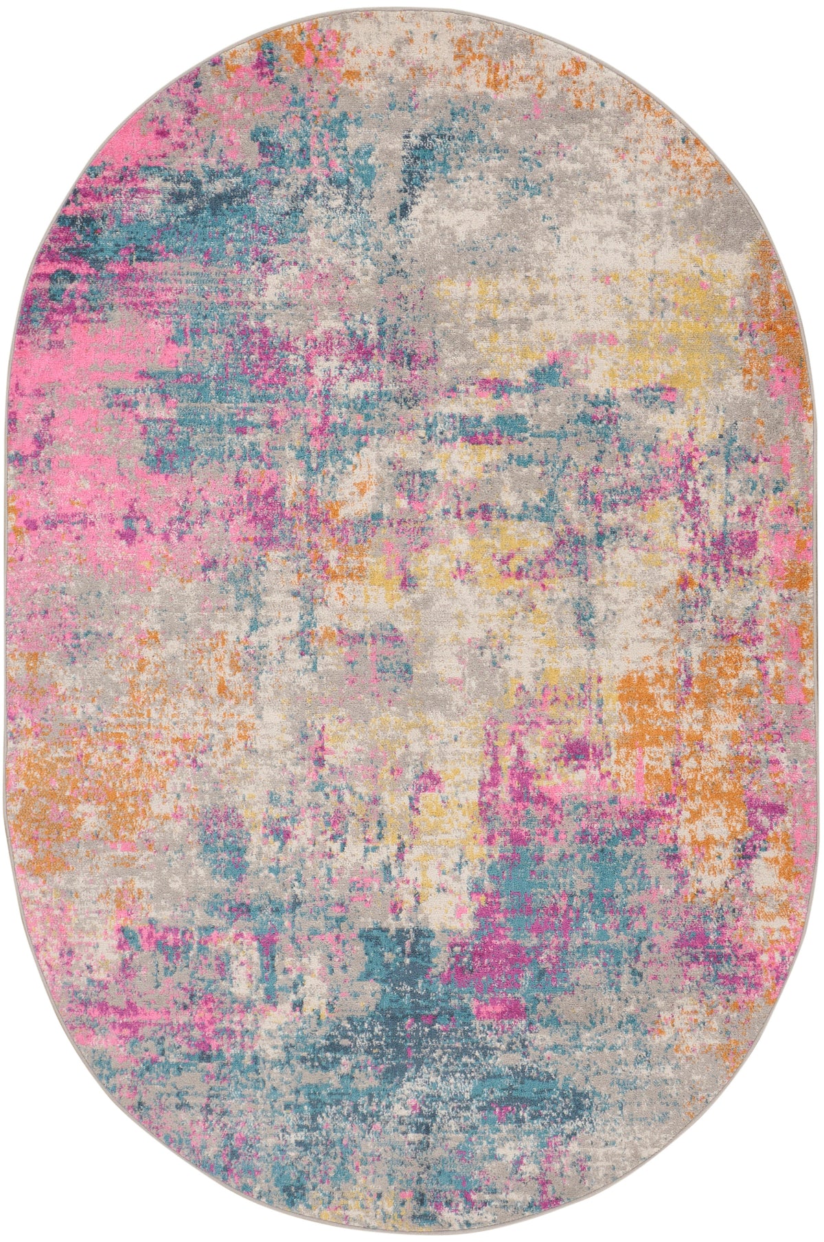 Passion PSN36 Ivory Multicolor Rug - Oval