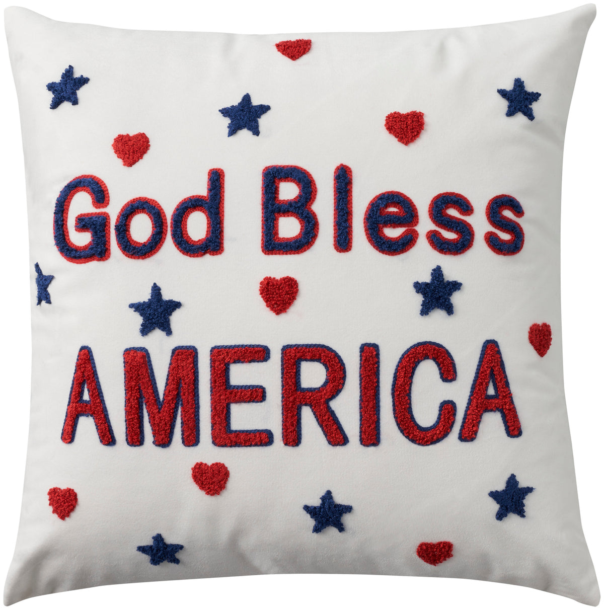 Holiday Pillows L0524 White 18" x 18" Throw Pillows