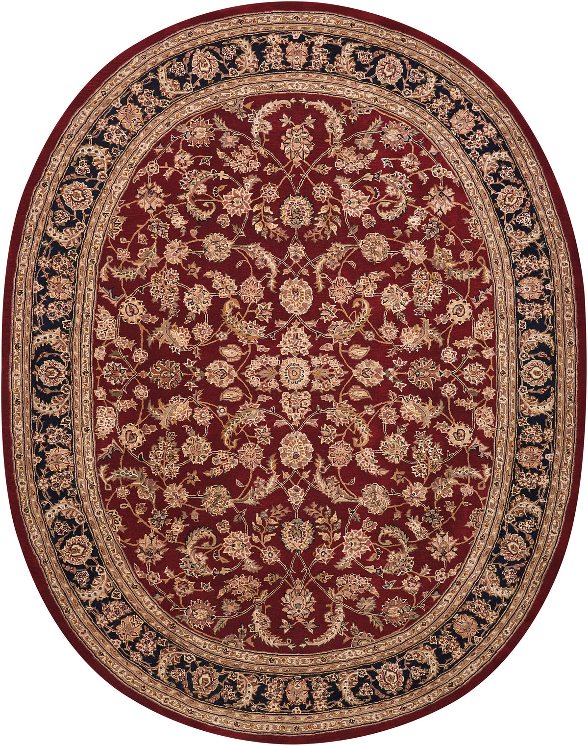 Nourison 2000 2002 Burgundy Rug - Oval