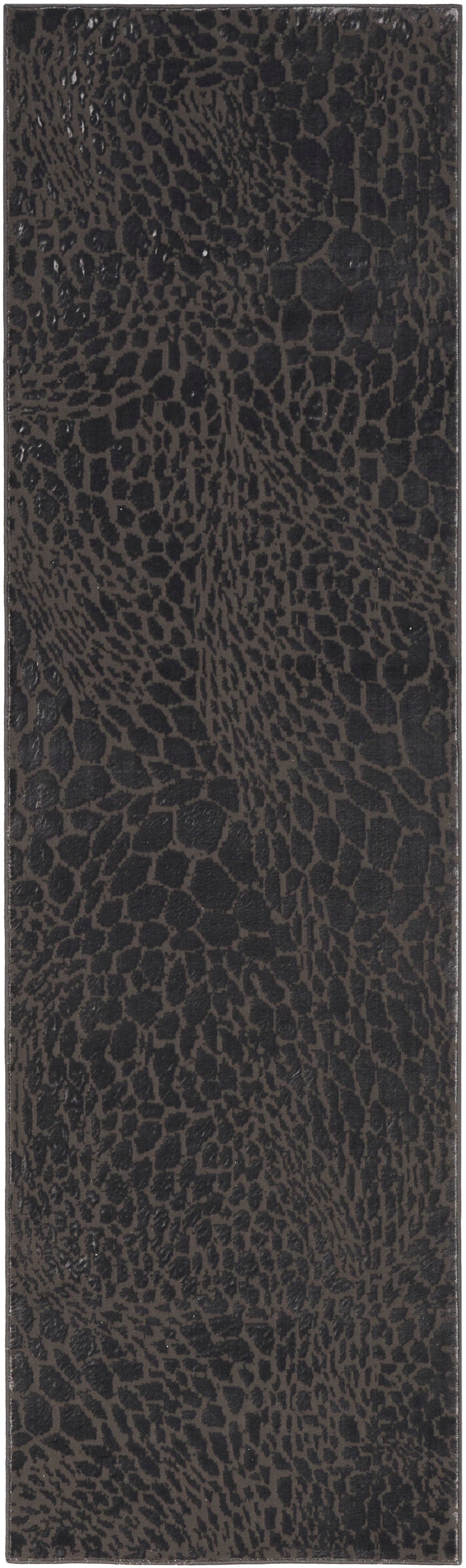 Desire DSR08 Charcoal Silver Rug - Runner