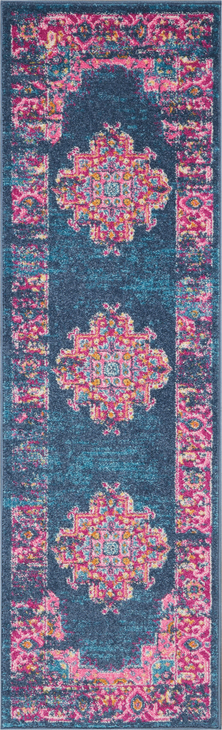 Passion PSN03 Blue Rug - Runner