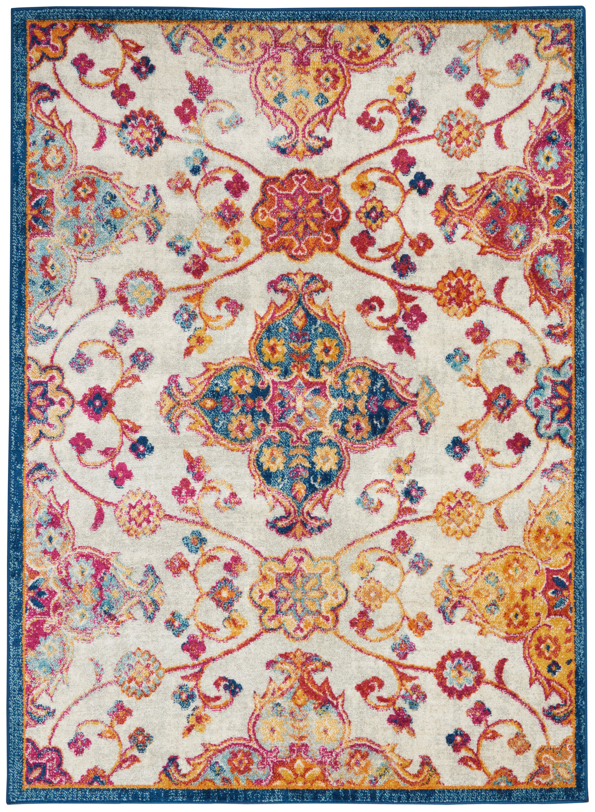 Persian Vintage PRV04 Ivory Multicolor Rug - Rectangle