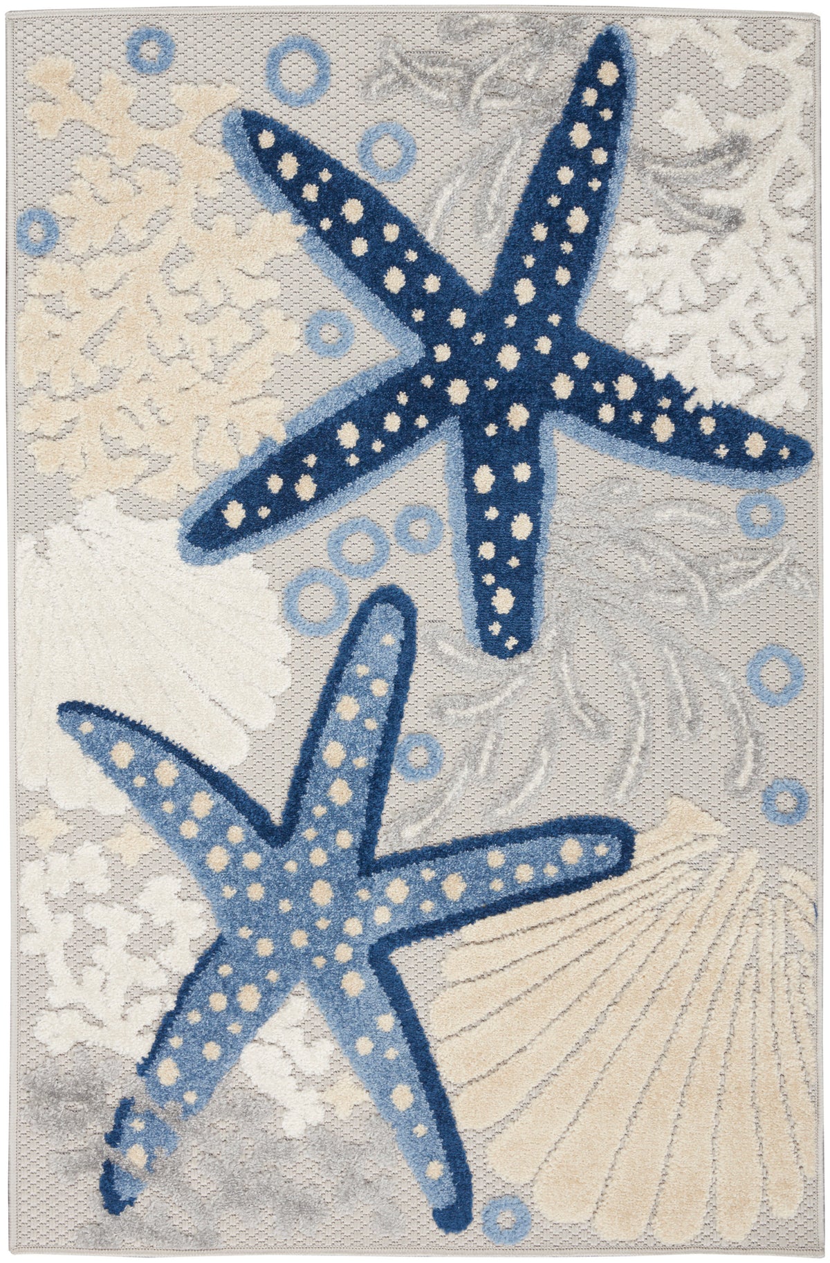 Aloha ALH24 Blue Grey Rug - Rectangle