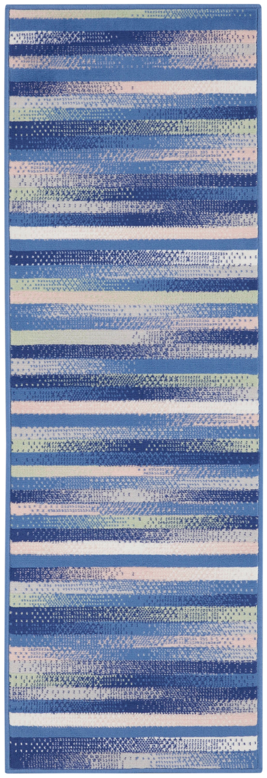 Whimsicle WHS12 Blue Multicolor Rug - Runner