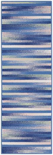 Whimsicle WHS12 Blue Multicolor Rug - Runner