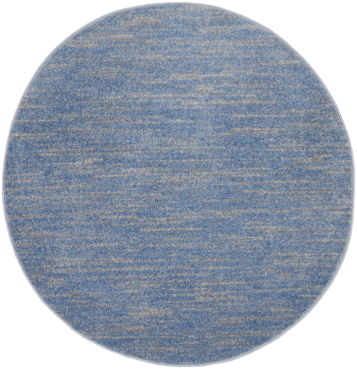 Nourison Essentials NRE01 Blue Grey Rug - Round