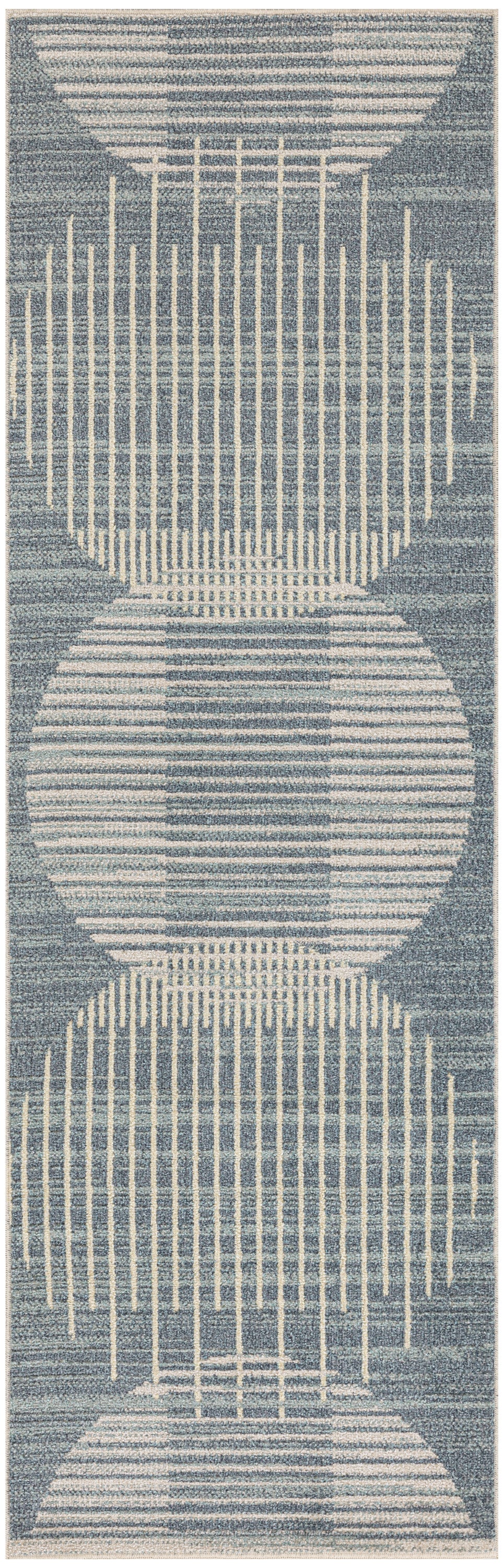 Astra Machine Washable ASW03 Blue Rug - Runner