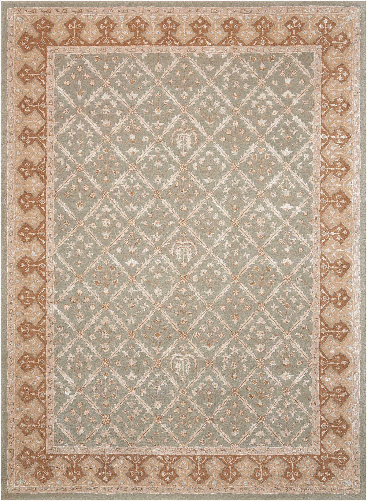 Symphony SYM01 Light Green Rug - Rectangle