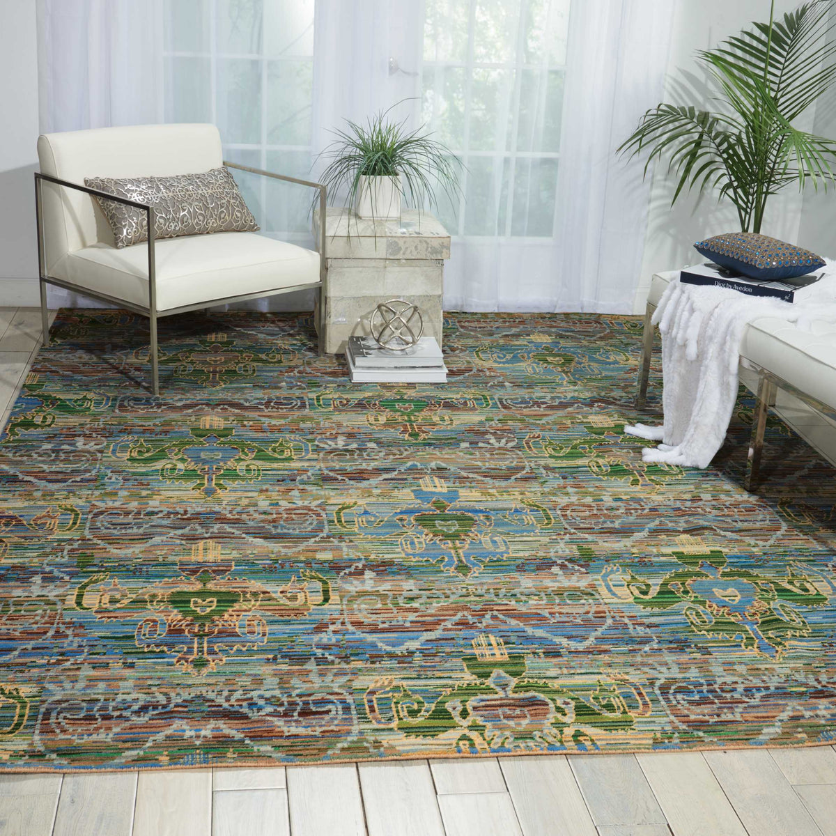 Rhapsody RH010 Seaglass Rug - room scene