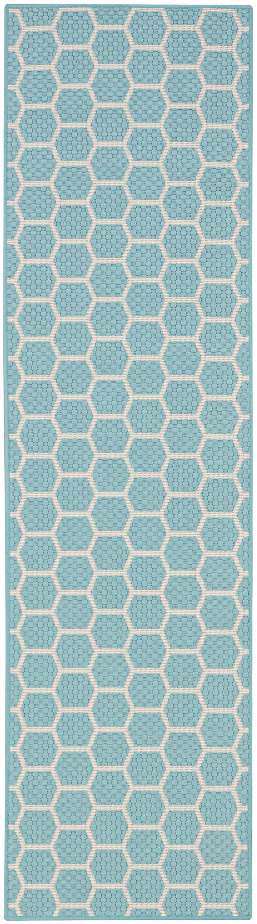 Twist Reversible TWS01 Aqua Rug - Runner