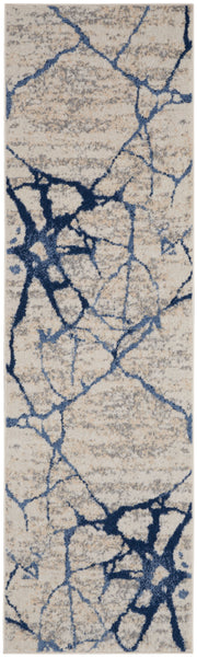 River Flow RFV05 Ivory Blue Rug - Runner