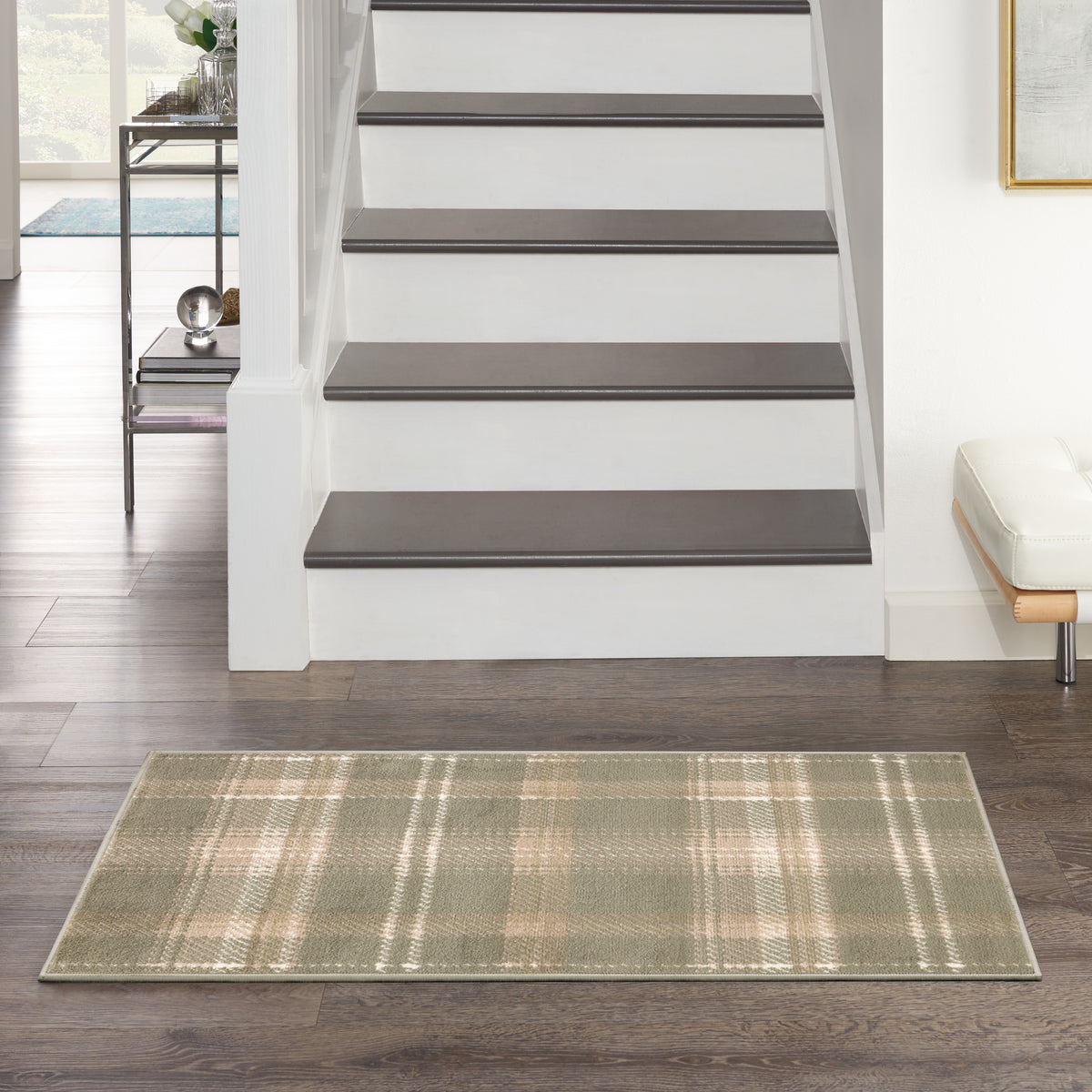 Grafix GRF03 Olive Rug - room scene