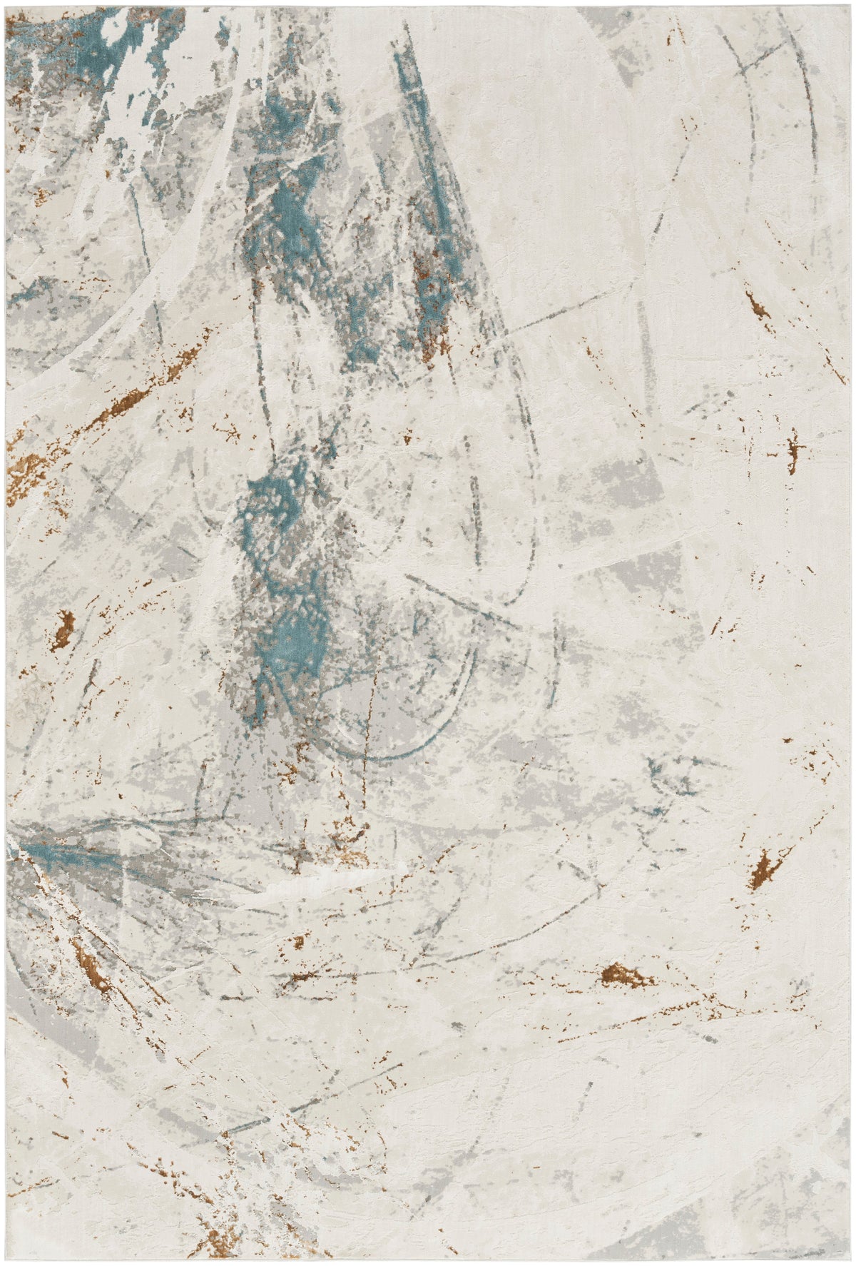 Desire DSR04 Ivory Grey Blue Rug - Rectangle