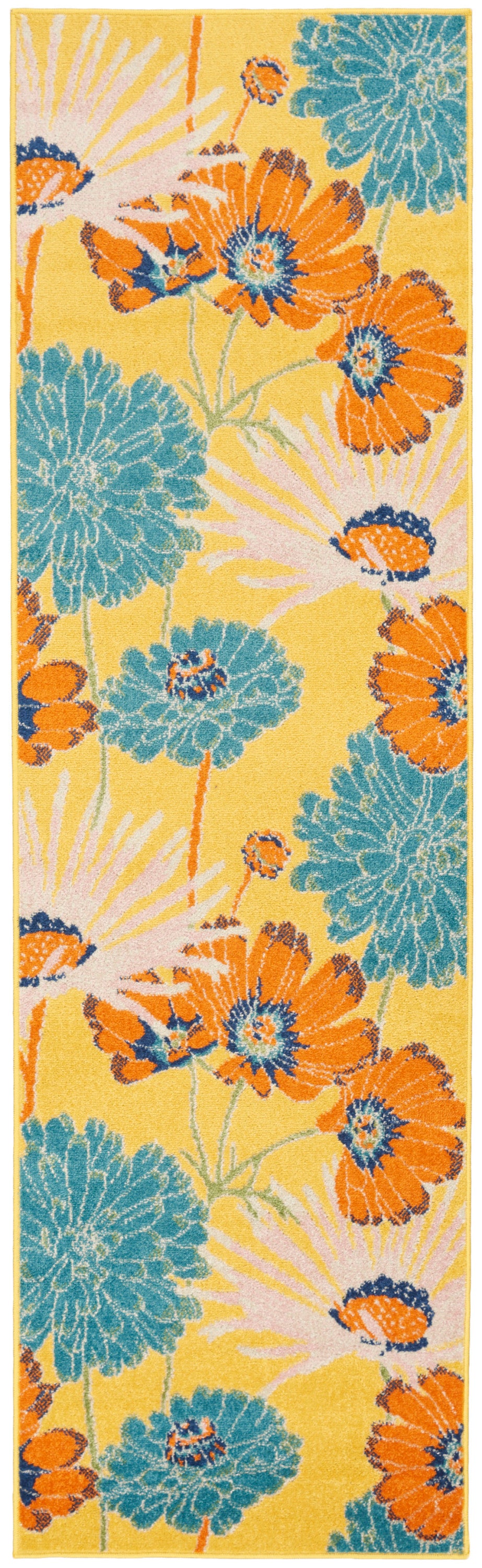 Allur ALR06 Yellow Multicolor Rug - Runner