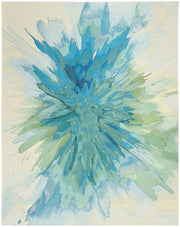 Color Splash CSP04 Ivory Blue Rug - Rectangle