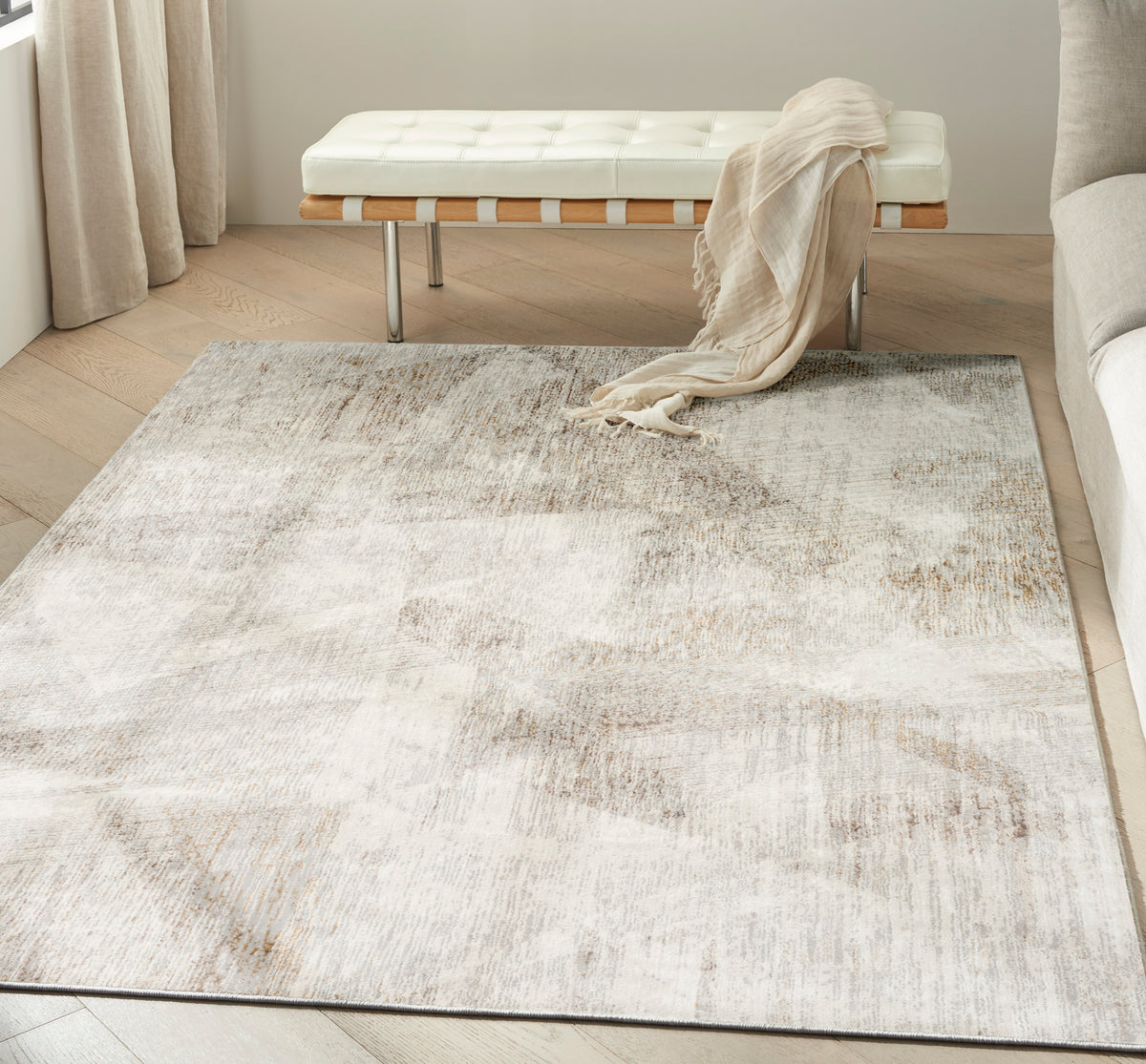 CK073 Compass CMP03 Ivory Multicolor Rug - room scene