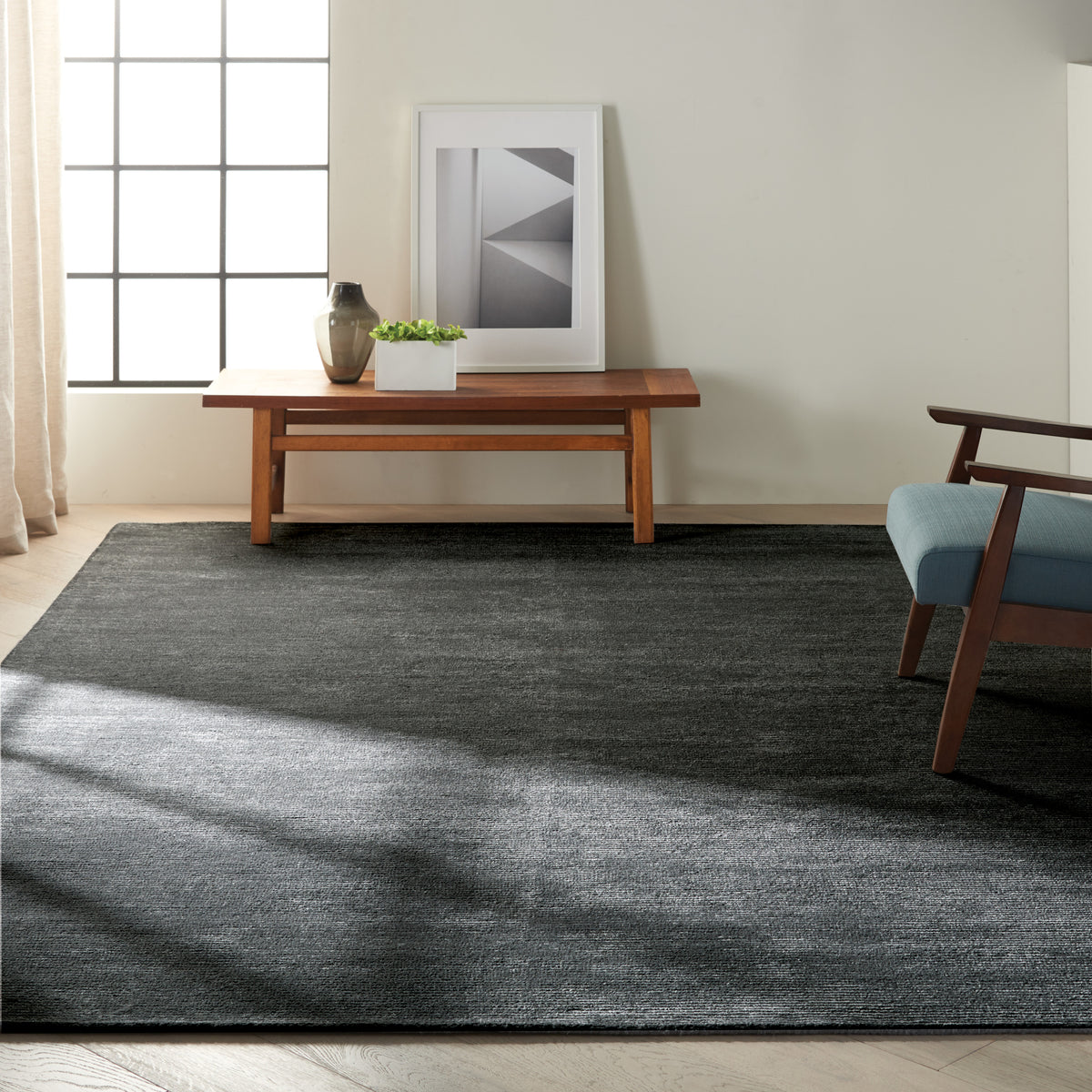 Sacramento CK790 Black Rug - room scene