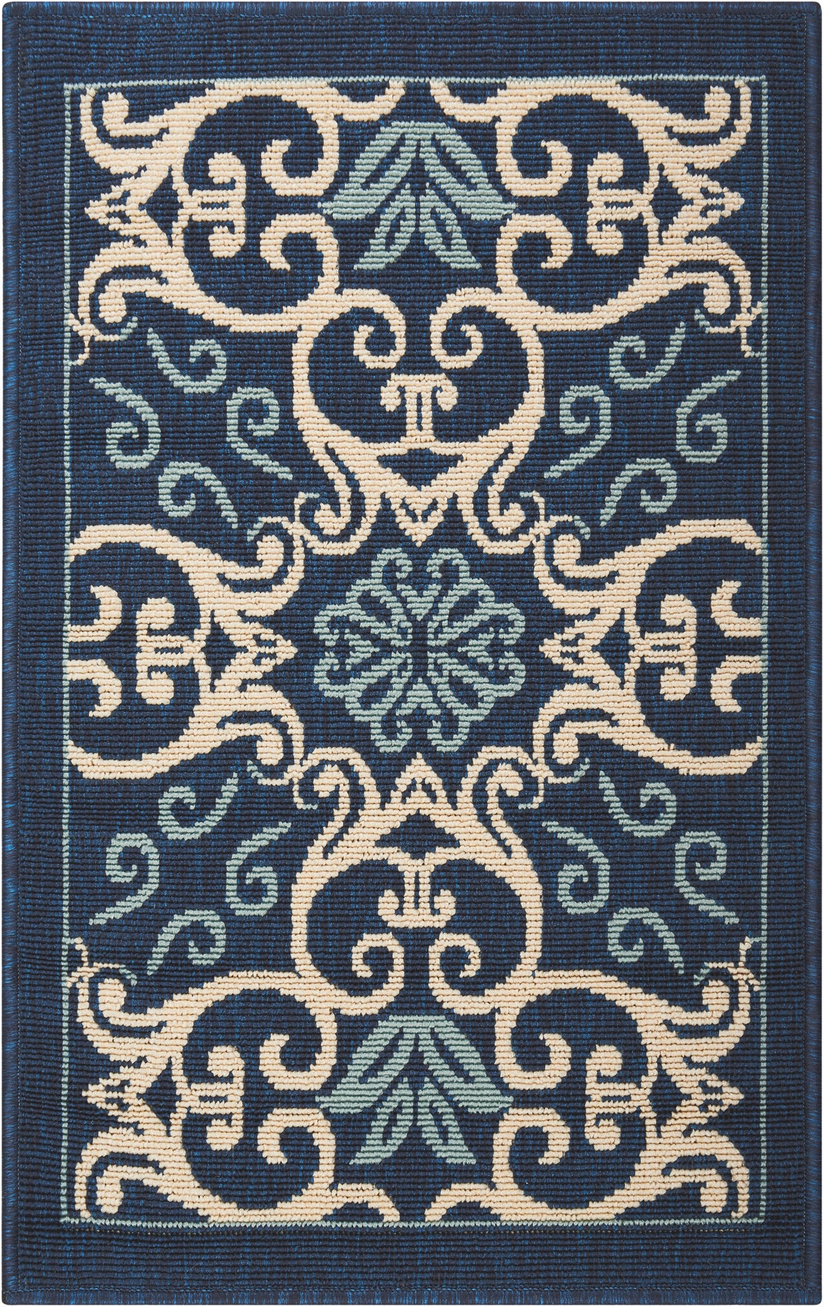 Caribbean CRB02 Navy Rug - Rectangle