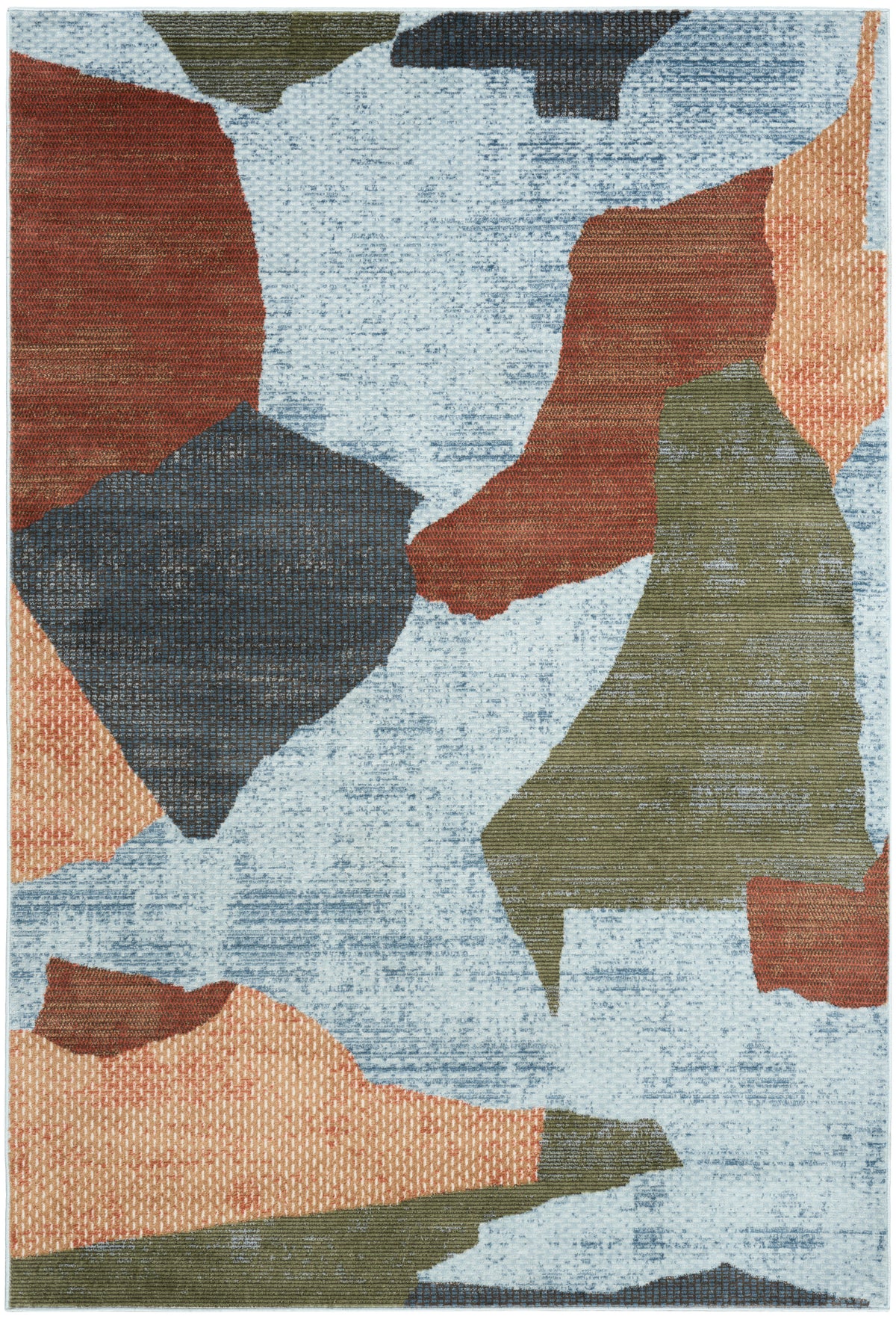 Nordic NRC18 Blue Multicolor Rug - Rectangle