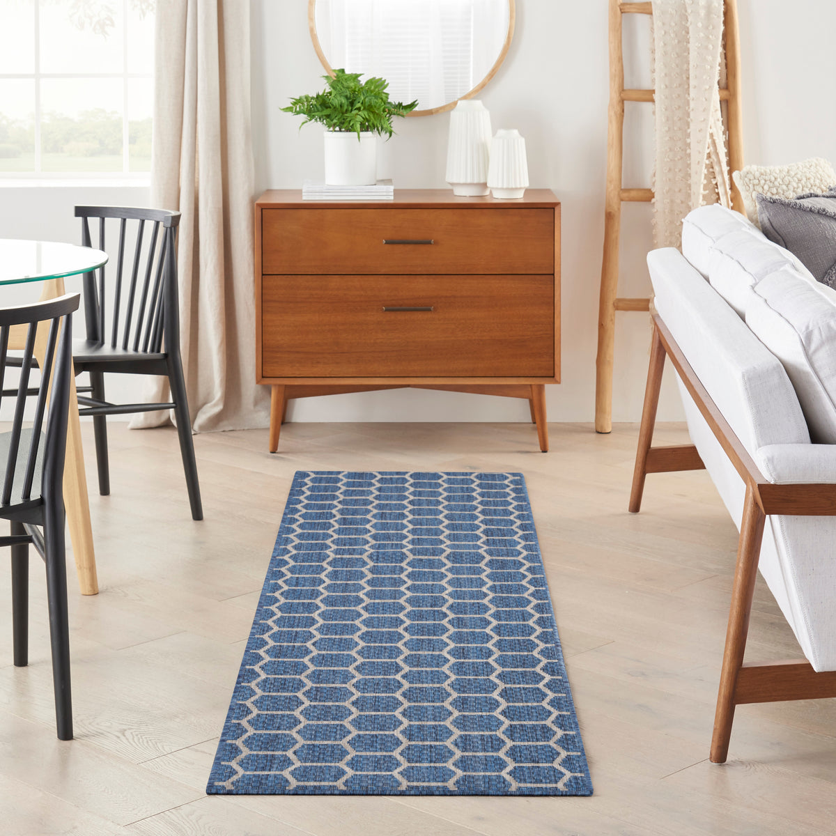 Twist Reversible TWS01 Blue Rug - room scene