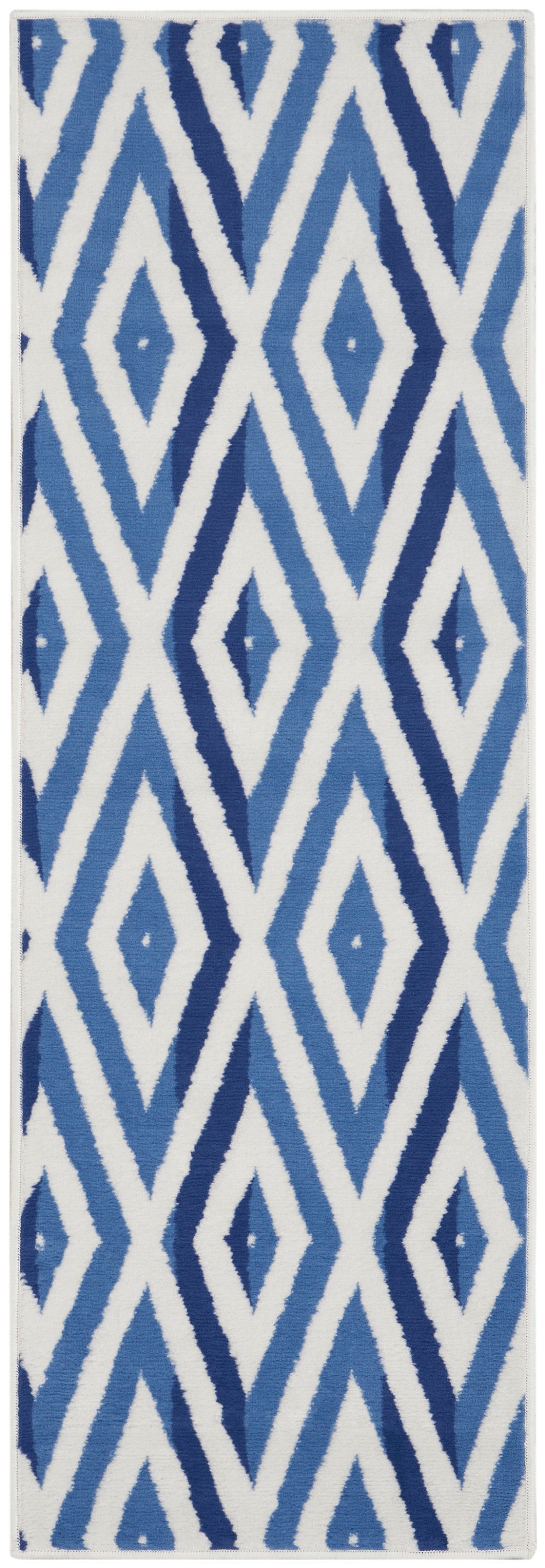 Whimsicle WHS04 Ivory Blue Rug - Runner